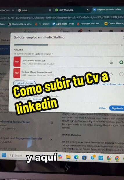 Cómo subir tu CV a LinkedIn (3 métodos)